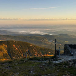 Pohled na severozápad do Polska