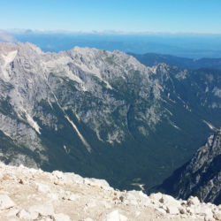 Výhledy z vrcholu hory Triglav