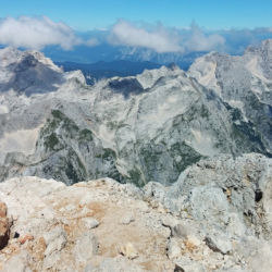 Výhledy z vrcholu hory Triglav