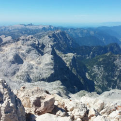 Výhledy z vrcholu hory Triglav