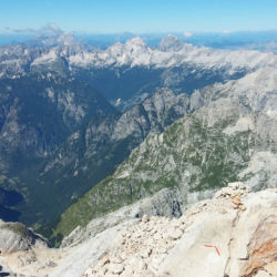 Výhledy z vrcholu hory Triglav