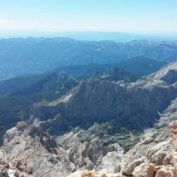 Výhledy z vrcholu hory Triglav